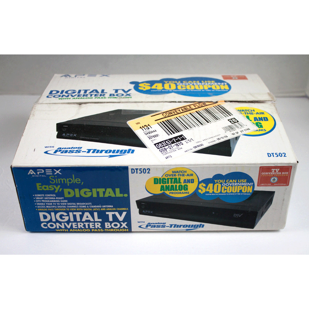 Apex Digital Model DT502 Digital‎ TV Converter Box